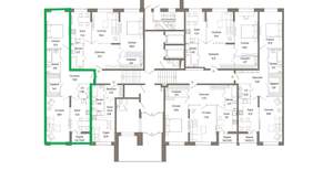 2-к квартира, вторичка, 77м2, 1/9 этаж