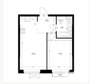 1-к квартира, вторичка, 36м2, 3/9 этаж