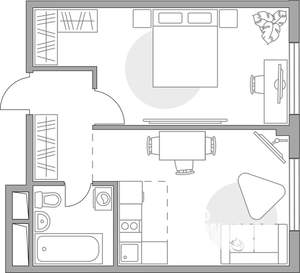 3-к квартира, строящийся дом, 56м2, 2/14 этаж