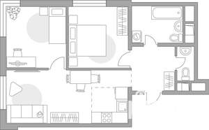3-к квартира, вторичка, 50м2, 6/14 этаж