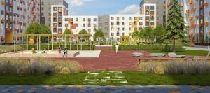 1-к квартира, строящийся дом, 34м2, 4/8 этаж