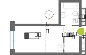 Студия квартира, строящийся дом, 22м2, 14/31 этаж