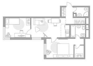 3-к квартира, вторичка, 52м2, 5/14 этаж