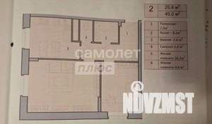 2-к квартира, вторичка, 50м2, 1/8 этаж