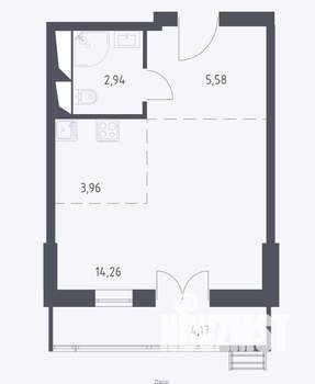 Студия квартира, вторичка, 30м2, 7/28 этаж
