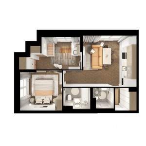 2-к квартира, вторичка, 52м2, 5/9 этаж