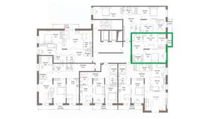 1-к квартира, вторичка, 57м2, 8/9 этаж
