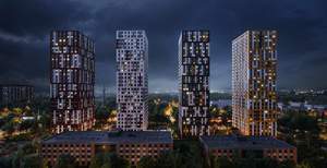 1-к квартира, строящийся дом, 40м2, 26/28 этаж