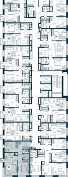 2-к квартира, строящийся дом, 54м2, 11/25 этаж