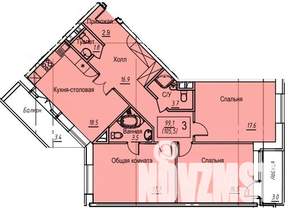 Студия квартира, вторичка, 106м2, 3/3 этаж