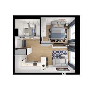 1-к квартира, вторичка, 32м2, 6/9 этаж