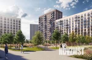 1-к квартира, строящийся дом, 32м2, 13/25 этаж