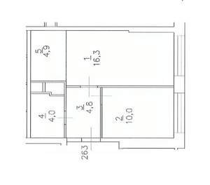 1-к квартира, вторичка, 40м2, 17/33 этаж