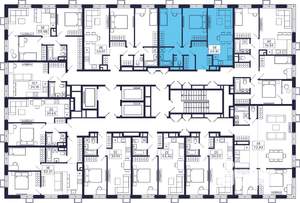2-к квартира, вторичка, 63м2, 26/28 этаж