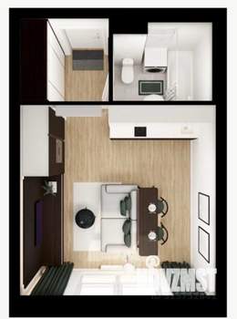 Студия квартира, вторичка, 26м2, 4/9 этаж