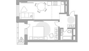 2-к квартира, строящийся дом, 47м2, 13/23 этаж