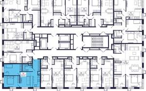 2-к квартира, строящийся дом, 50м2, 28/28 этаж