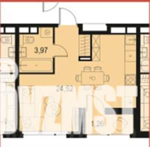 1-к квартира, вторичка, 30м2, 2/15 этаж
