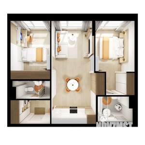 2-к квартира, вторичка, 56м2, 8/9 этаж