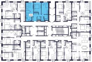 2-к квартира, строящийся дом, 64м2, 2/28 этаж