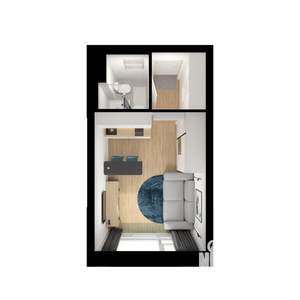 Студия квартира, вторичка, 20м2, 7/9 этаж