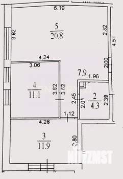 3-к квартира, вторичка, 57м2, 6/6 этаж