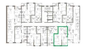 1-к квартира, вторичка, 47м2, 6/9 этаж