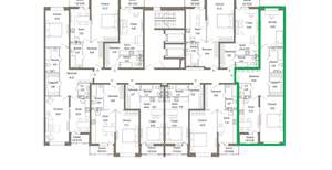 2-к квартира, вторичка, 76м2, 6/9 этаж