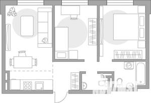 3-к квартира, строящийся дом, 51м2, 4/6 этаж