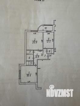 2-к квартира, вторичка, 69м2, 15/17 этаж