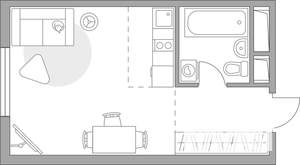 Студия квартира, строящийся дом, 23м2, 4/14 этаж