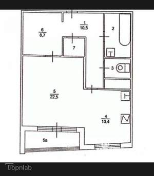 2-к квартира, вторичка, 65м2, 8/15 этаж