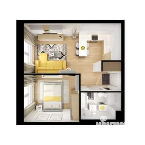1-к квартира, вторичка, 36м2, 4/9 этаж