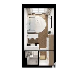 Студия квартира, вторичка, 24м2, 9/9 этаж