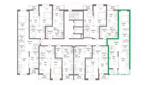 2-к квартира, вторичка, 77м2, 4/9 этаж