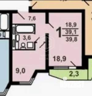1-к квартира, вторичка, 39м2, 12/20 этаж