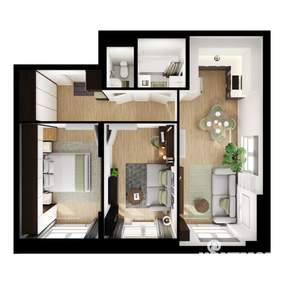 2-к квартира, вторичка, 57м2, 3/9 этаж