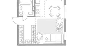 Студия квартира, вторичка, 32м2, 2/6 этаж