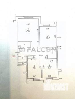 3-к квартира, вторичка, 96м2, 2/24 этаж