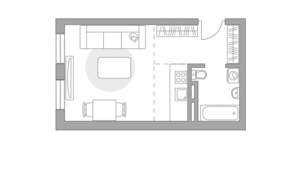 Студия квартира, строящийся дом, 25м2, 6/6 этаж