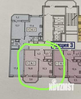 1-к квартира, вторичка, 35м2, 8/25 этаж