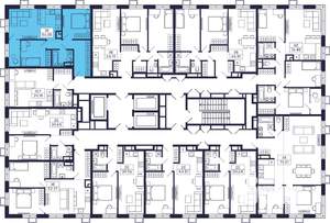 2-к квартира, вторичка, 56м2, 21/28 этаж