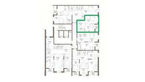 1-к квартира, вторичка, 45м2, 4/9 этаж