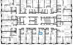 2-к квартира, вторичка, 44м2, 15/28 этаж