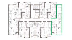 2-к квартира, вторичка, 77м2, 6/9 этаж