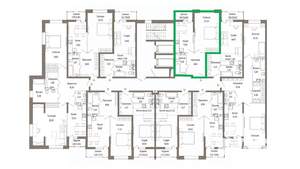 1-к квартира, вторичка, 47м2, 5/9 этаж