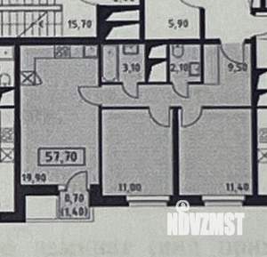 2-к квартира, вторичка, 62м2, 20/32 этаж
