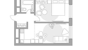 2-к квартира, вторичка, 41м2, 12/23 этаж