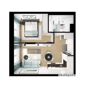 1-к квартира, вторичка, 36м2, 5/9 этаж