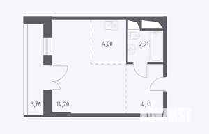 Студия квартира, вторичка, 29м2, 28/28 этаж